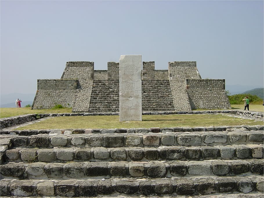Pyramid, Xochicalco, Mexico, Ancient, pre-columbian, ruin, architecture HD wallpaper