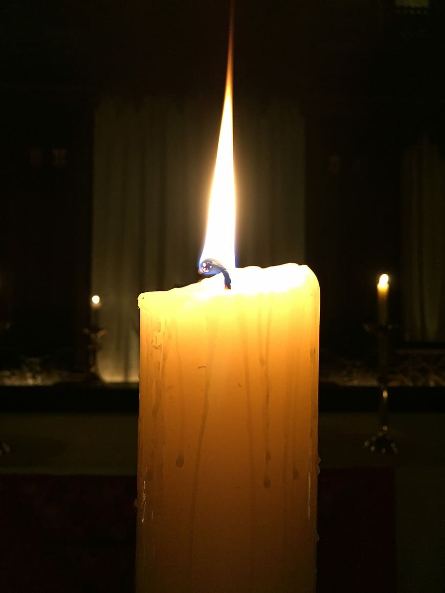 Paschal Candle, Easter Candle, fire, resurrection, life, light HD wallpaper