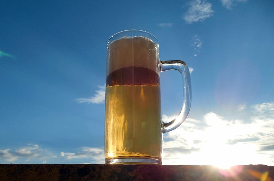 beer, drink, refreshment, alcohol, beer glass, alcoholic, benefit from HD wallpaper