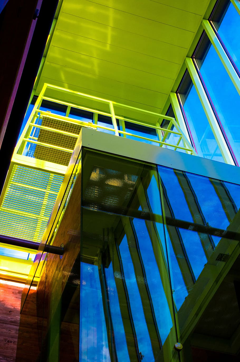 architecture, detail, window, derail, library, liestal, lichthof HD wallpaper