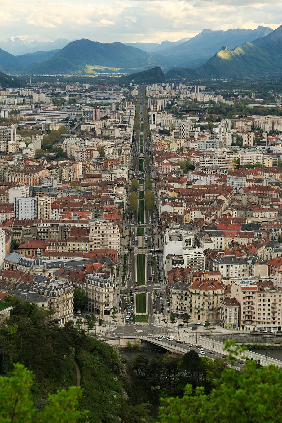 city during daytime, aerial, view, architecture, building, infrastructure HD wallpaper