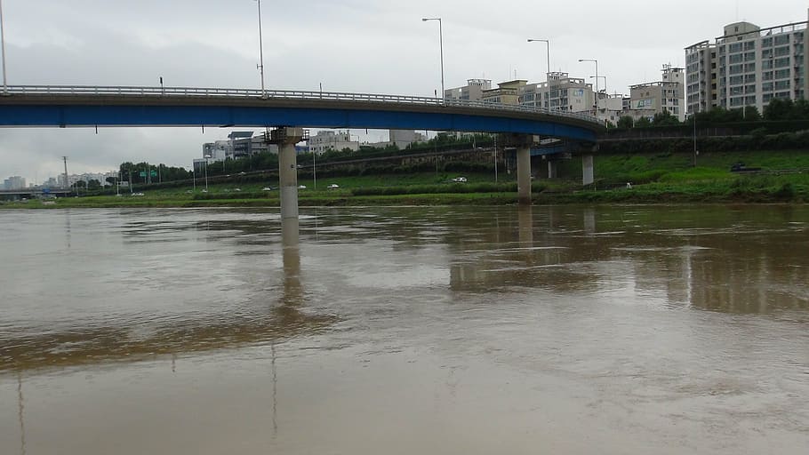 junja, river, after, heavy, rain, after the rain, architecture HD wallpaper