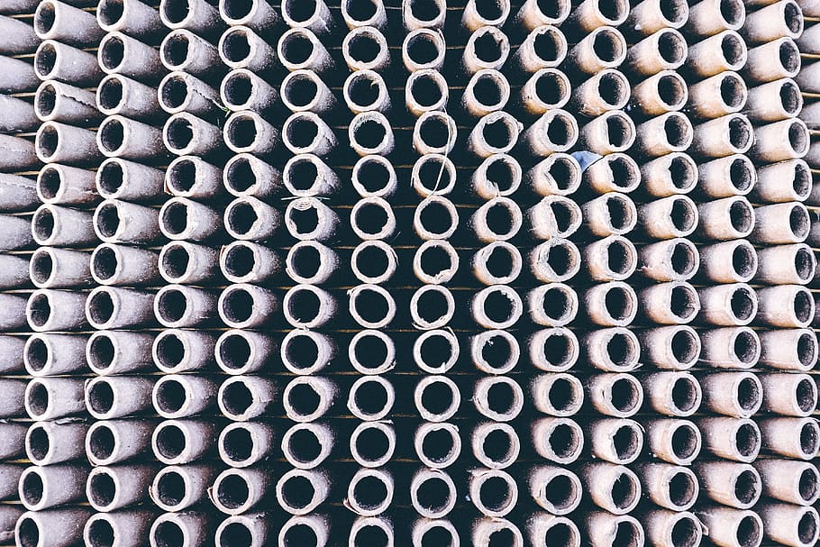 Fireworks empty tubes, abstract, other, backgrounds, pattern HD wallpaper