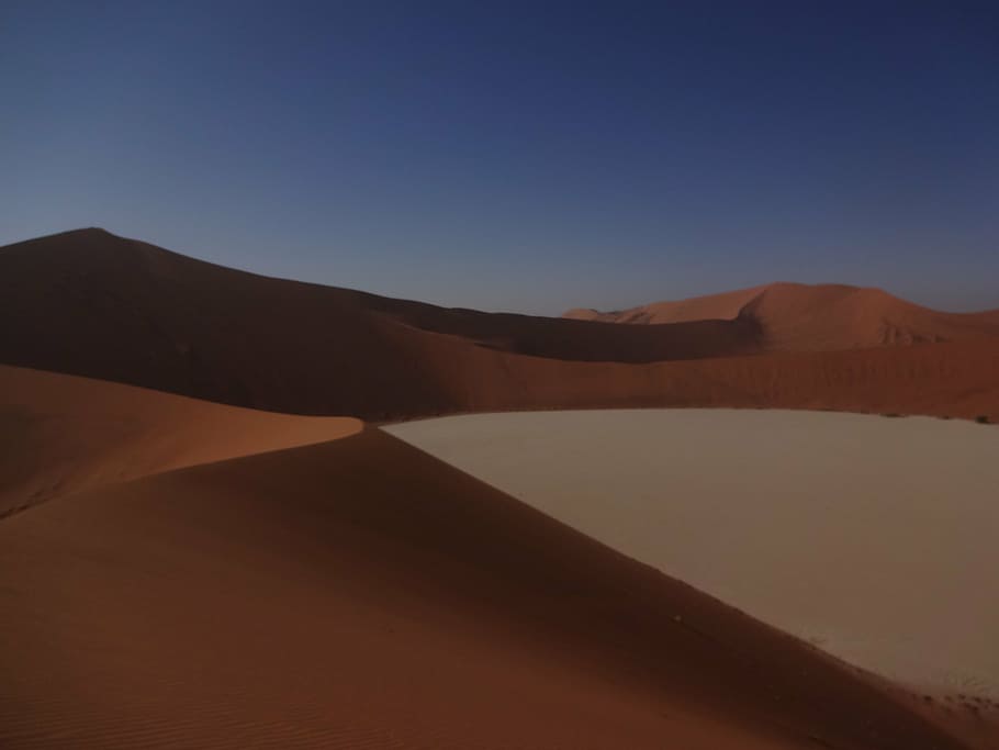 desert, dune, landscape, sand, africa, footprints, dry, outdoors HD wallpaper
