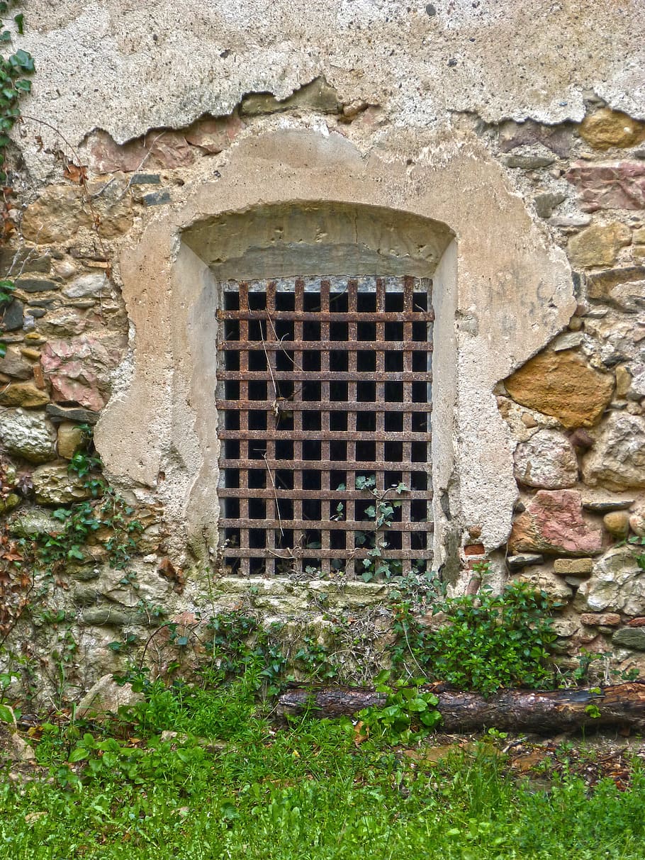 window, grating, old, architecture, door, wall - Building Feature HD wallpaper