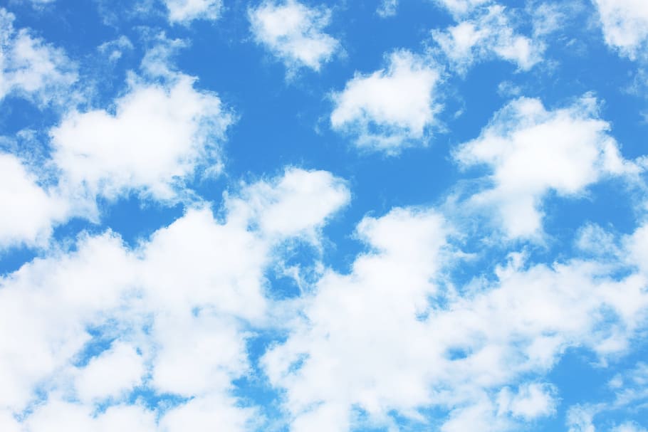 Sky, Blue, Blue, Cloud, backgrounds, cloud - sky, nature, cloudscape HD wallpaper