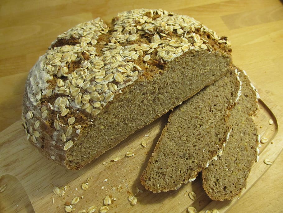 bread, food, bake, farmer's bread, staple food, grain bread HD wallpaper