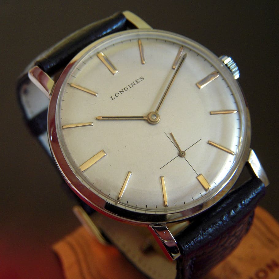 HD wallpaper: watch, wrist watch, time, vintage, longines, number, clock - Wallpaper Flare