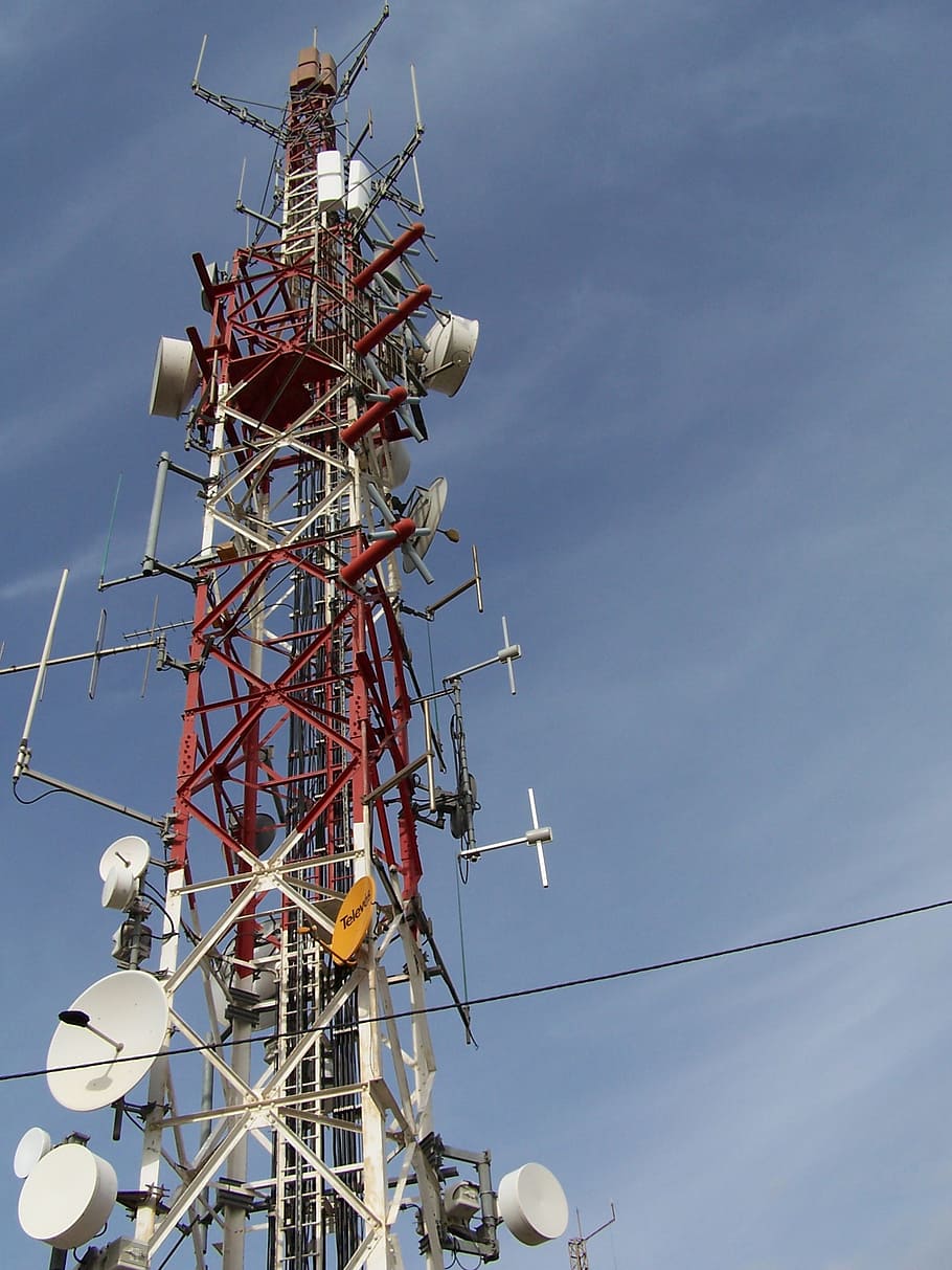 antenna, telecommunications, tv, signal, tdt, fm, radio, broadcasting station