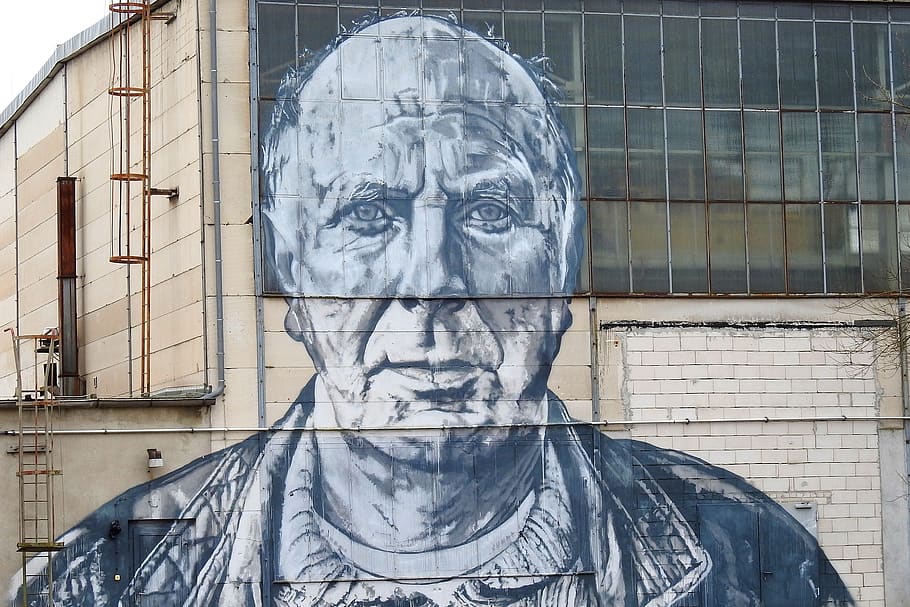 buddy, workers, mural, art, graffiti, human, art and craft HD wallpaper