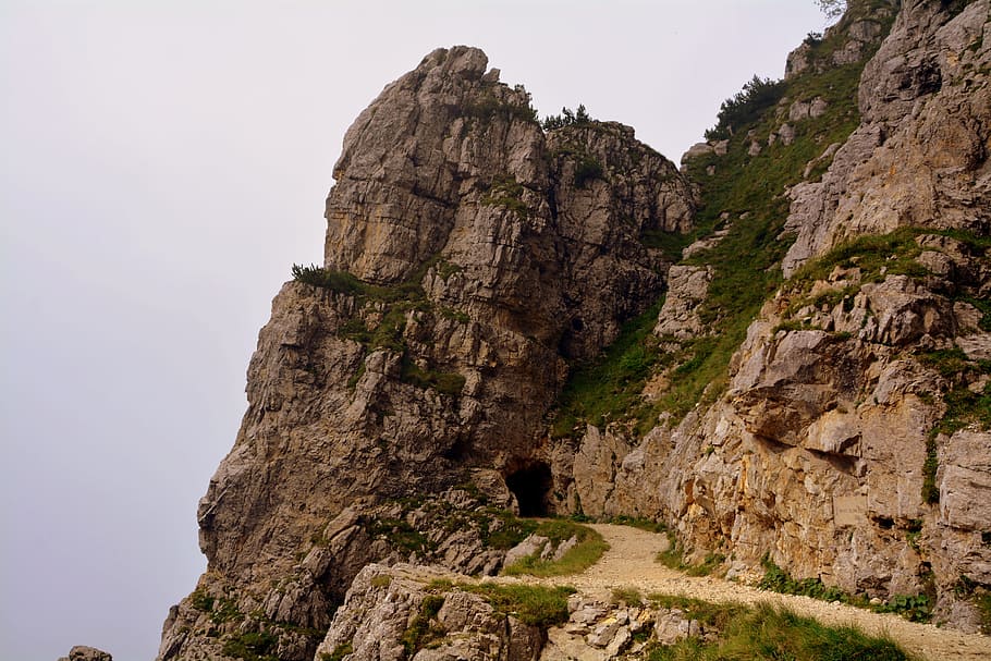 entry, gallery, trail, excursion, pasubio, road, 52, italy HD wallpaper