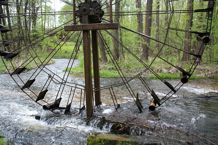 mill, amp shipping, ferris wheel, windmill, water, mill wheel HD wallpaper