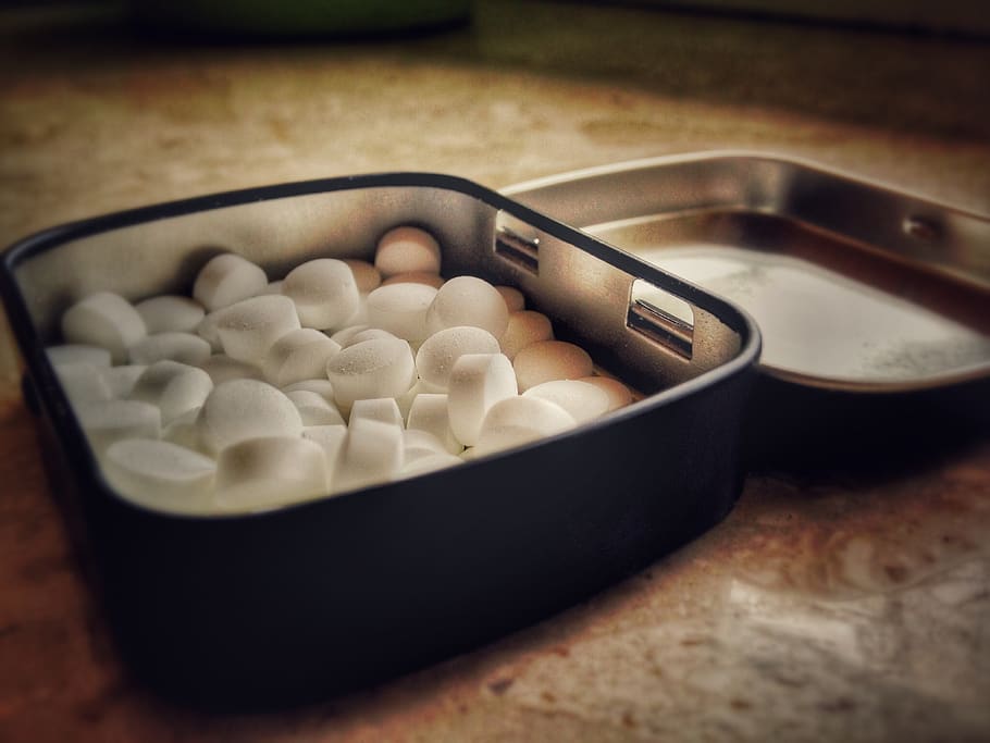 the pill, candy, box, indoors, food and drink, still life, high angle view HD wallpaper