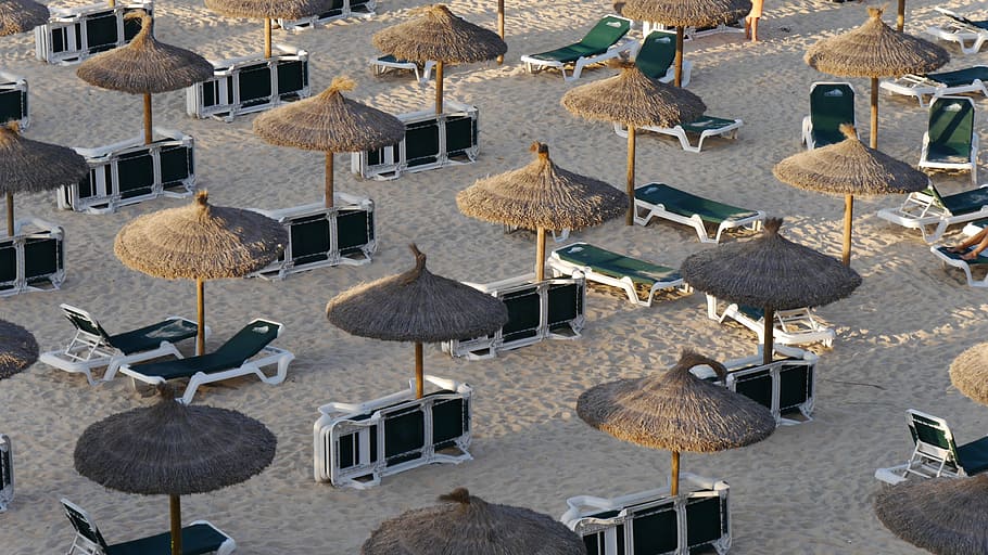 beach, screen, parasol, holiday, sea, sand, travel, sunlight HD wallpaper
