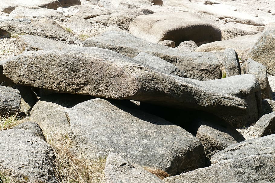 stones, nature, riverbed, landscape, no people, history, outdoors