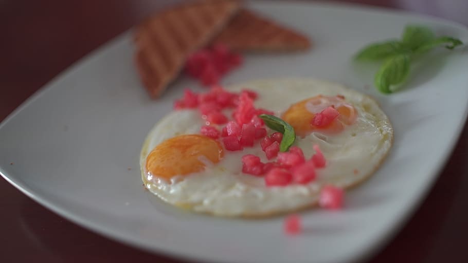food, eggs, bread, plate, food and drink, healthy eating, close-up HD wallpaper