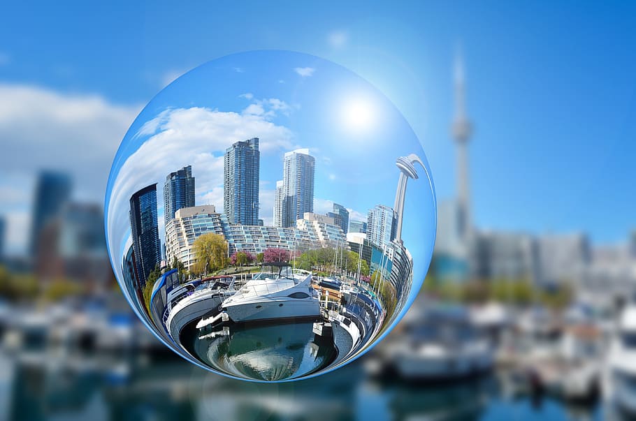 photo of a high rise buildings, toronto, canada, tower, skyscraper HD wallpaper