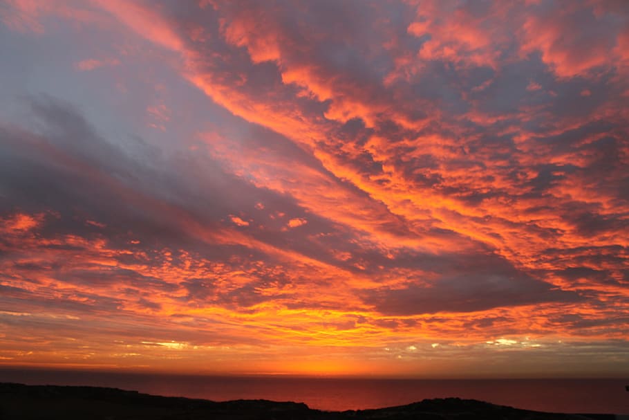 HD wallpaper: sky, red, vanilla, sunset, cloud - sky, beauty in nature, sce...