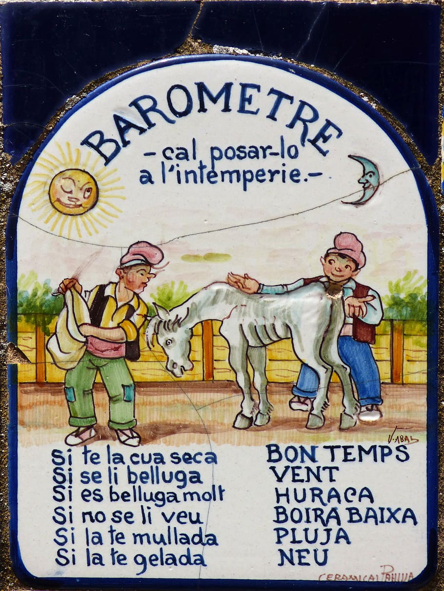 barometer, tile, folk art, crafts, humor, text, communication HD wallpaper