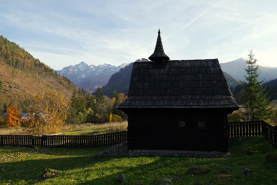 chapel, mountains, tatry, vysoké tatry, slovakia, country, HD wallpaper