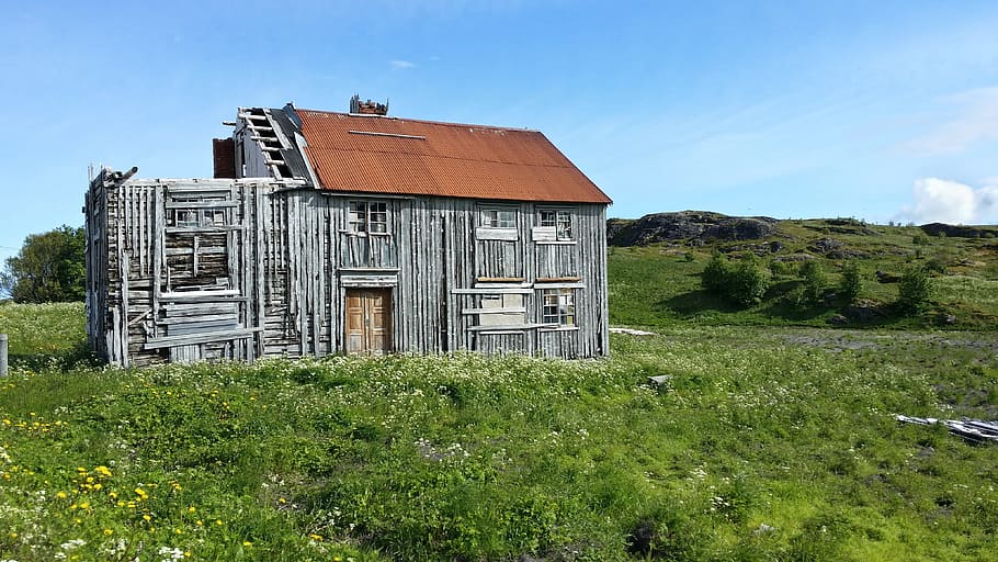 Barn, Lofoten, Boards, building exterior, built structure, house HD wallpaper
