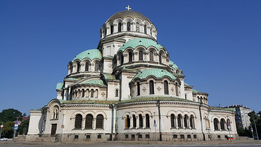sofia, bulgaria, cathedral, nevski, nevsky, golden, alexander, HD wallpaper