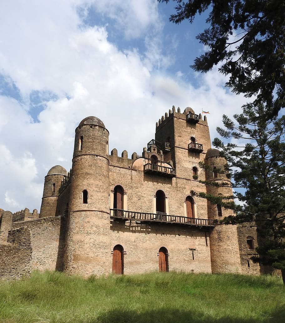 Gondar, Ethiopia, Ruins, architecture, history, building exterior, HD wallpaper