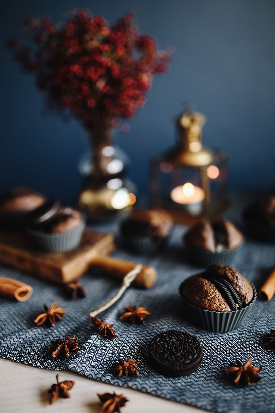 Oreo Muffins, cup, cake, food, homemade, cook, delicious, bakery, HD wallpaper