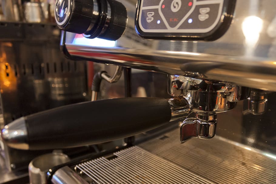 closeup photo of espresso maker, Coffee, Bar, Cafe, Restaurant HD wallpaper