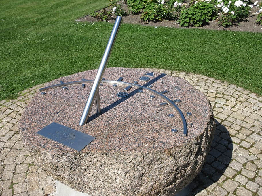 sundial, summer, lunch, time, timepiece, park, uferweg, kladow HD wallpaper