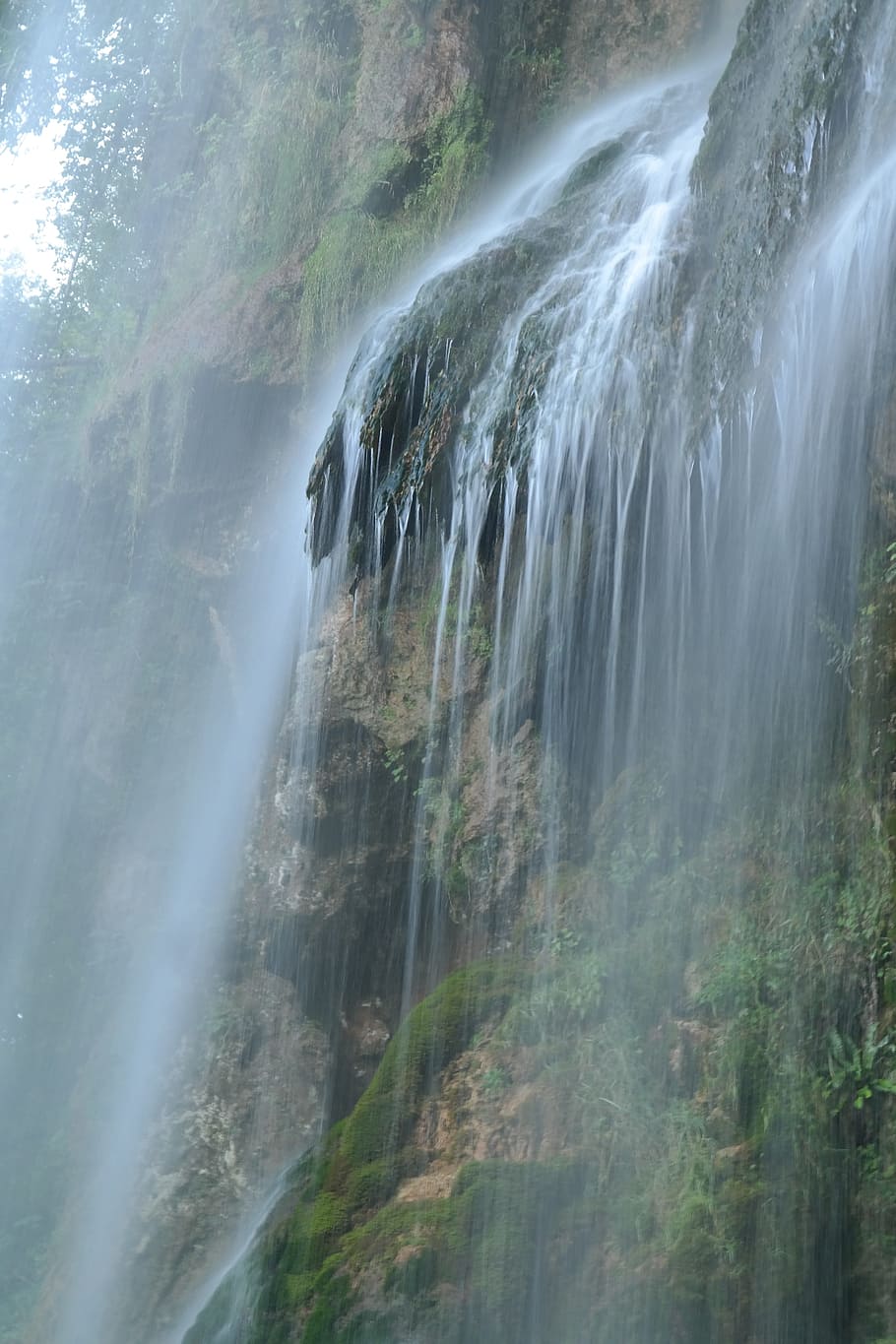 Waterfall, Urach Waterfall, long exposure, water veil, swabian alb