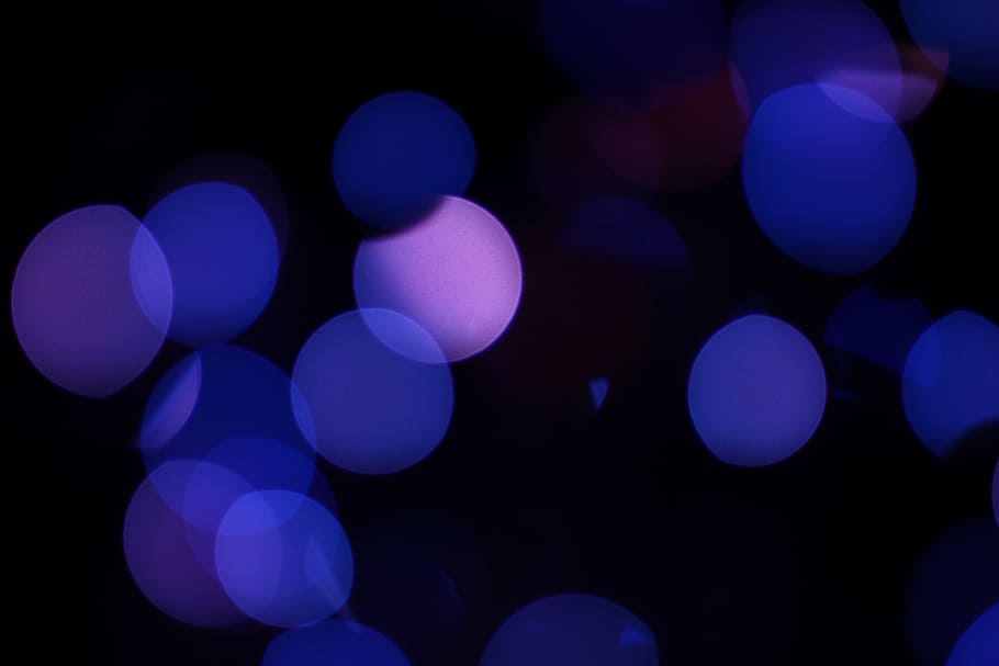 blue and pink bokeh photo, blur, texture, decoration, background, HD wallpaper