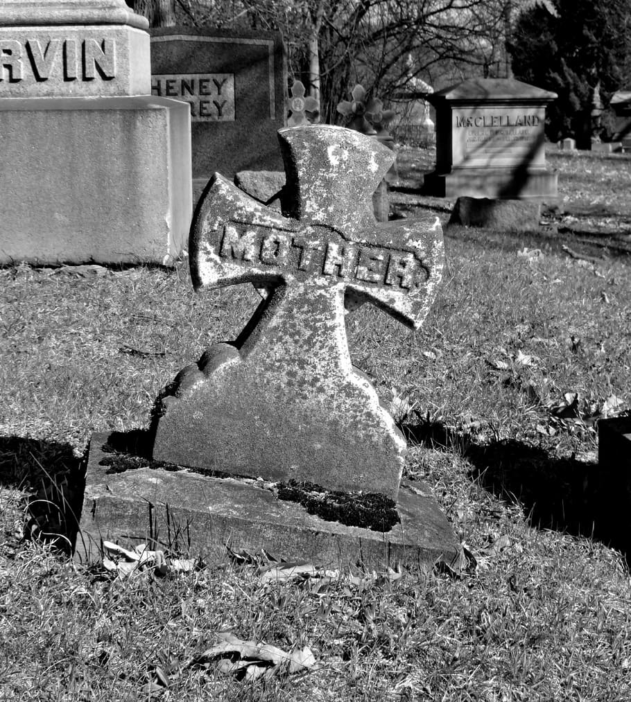 mother, headstone, graveyard, gravestone, cemetery, dead, death HD wallpaper