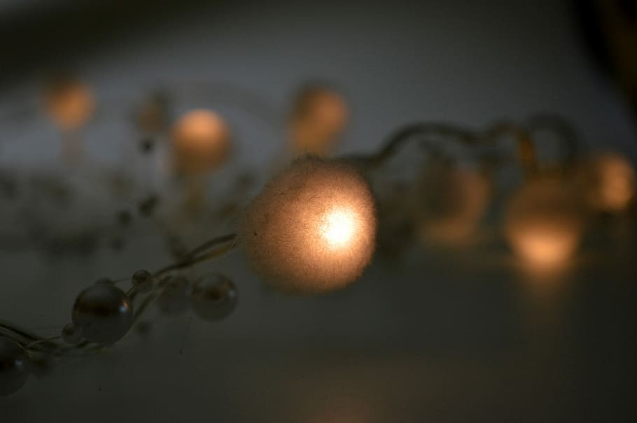 Background, Image, Light, Balls, Beads, background image, chain HD wallpaper