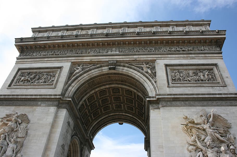 arch of triumph, paris, france, architecture, the past, history, HD wallpaper