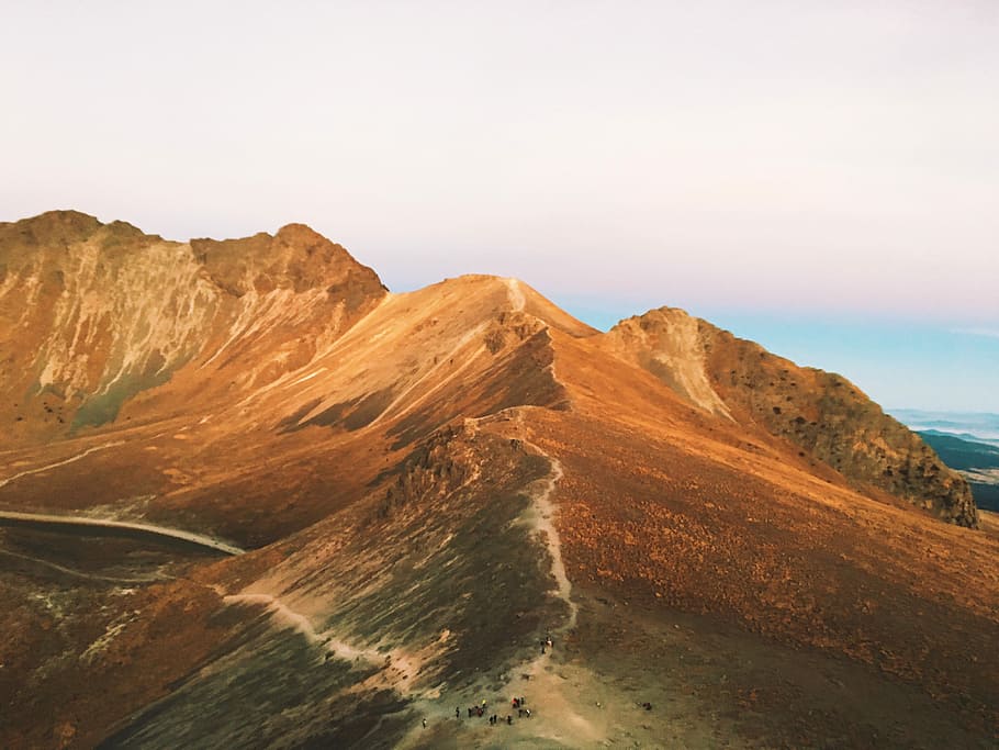 brown and gray mountain at daytime, brown mountain, landscape HD wallpaper
