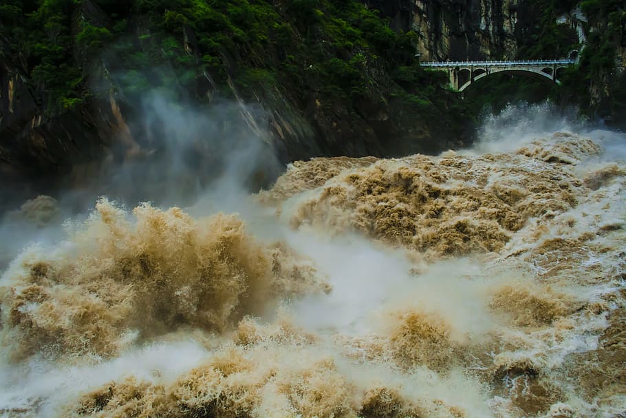the yangtze river, tiger leaping gorge, gallop, momentum, shock, HD wallpaper