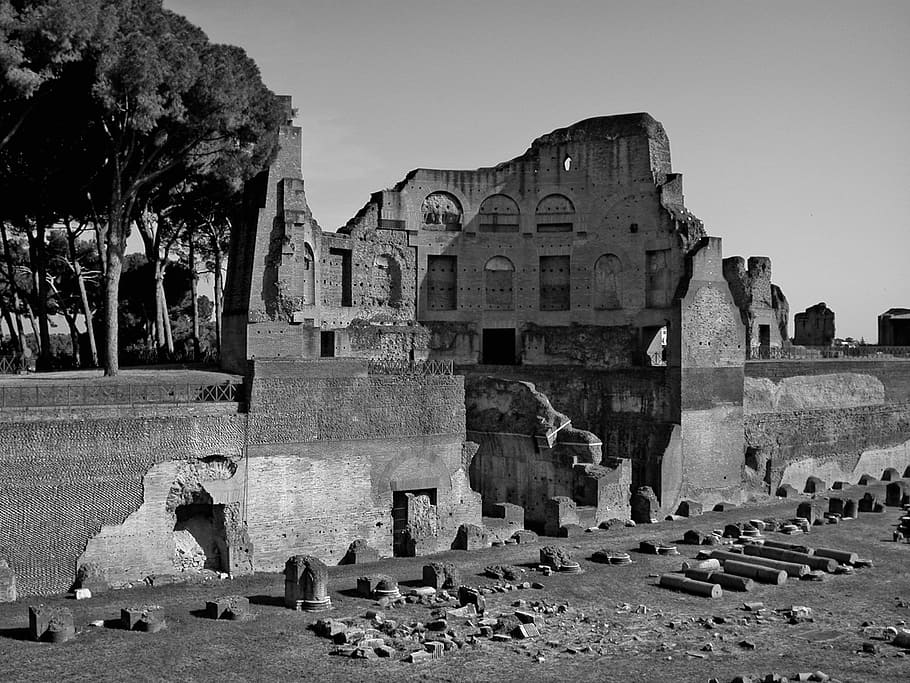 rome, ancient, building, ruin, ancient times, historically HD wallpaper