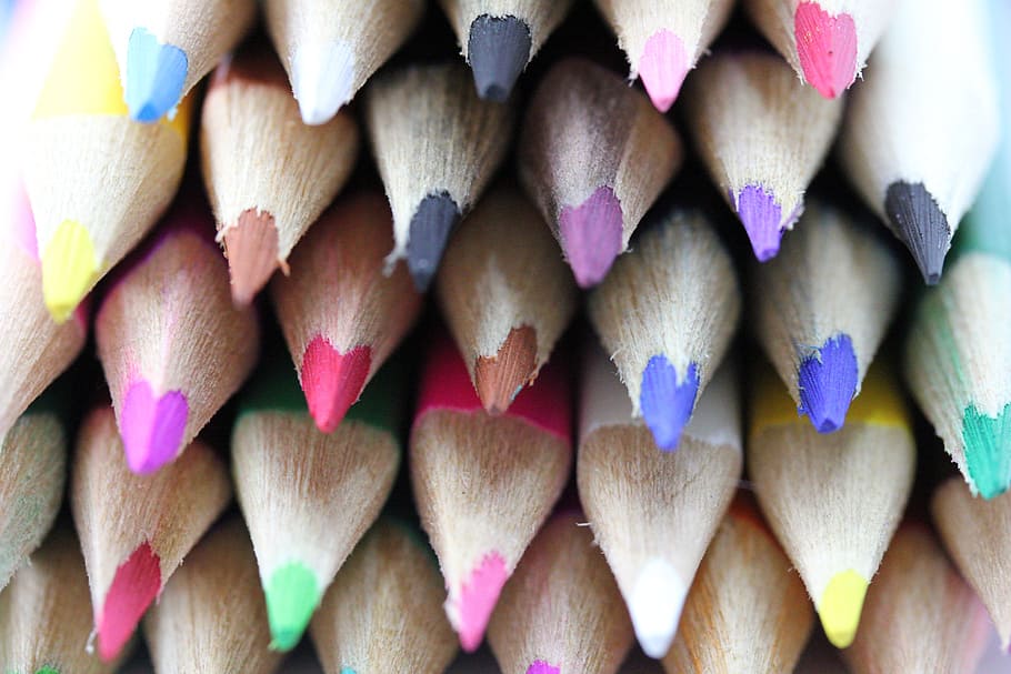 assorted color pencil, pencils, coloured, draw, sketch, art HD wallpaper