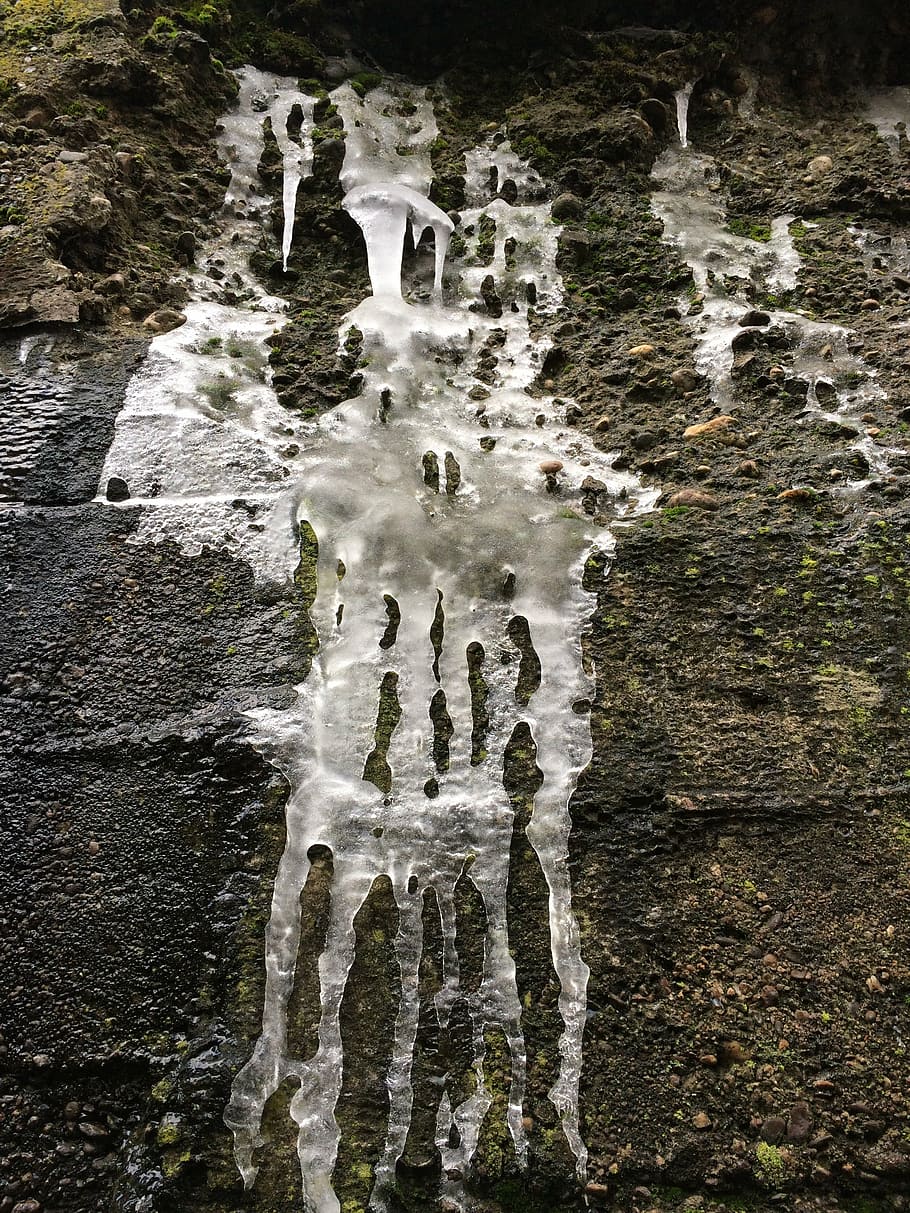 ice, frozen, water, cold, winter, frost, icicle, chill, motion HD wallpaper