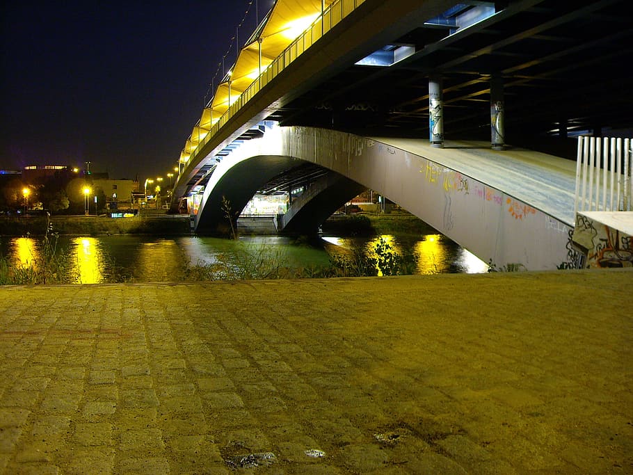 seville, bridge, river, architecture, built structure, connection HD wallpaper