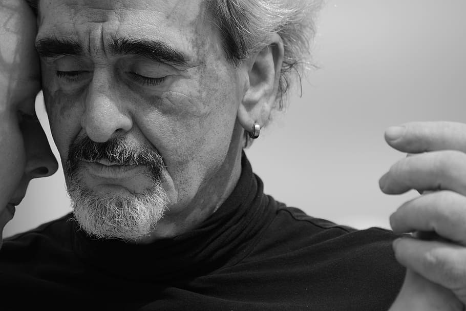 Man Holding Woman's Hands, black-and-white, dance, dancing, elderly HD wallpaper