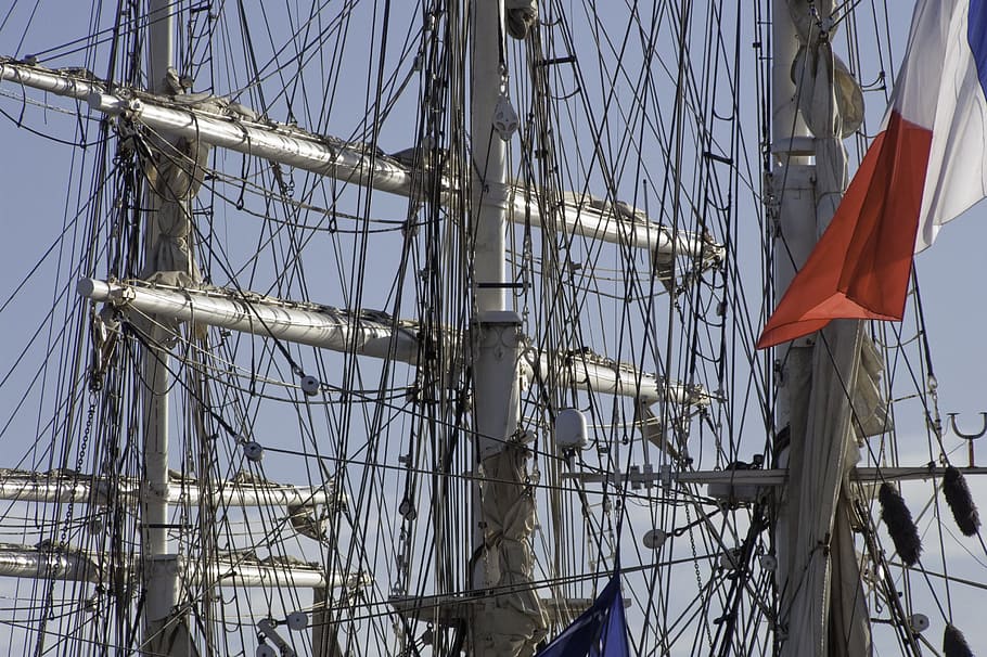 boat, the belem, three-masted, sailboat, nautical vessel, pole HD wallpaper