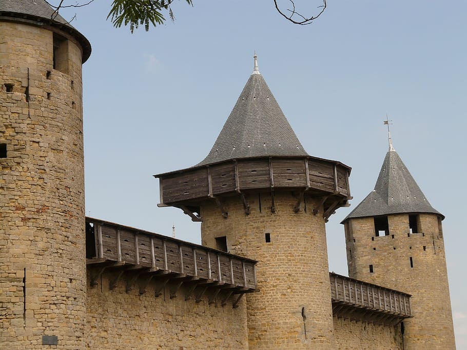 castle, building, architecture, carcassonne, garrison town HD wallpaper