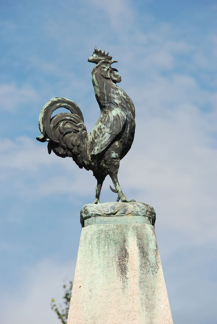 france, haan, statue, image, brass, art, work of art, sculpture HD wallpaper