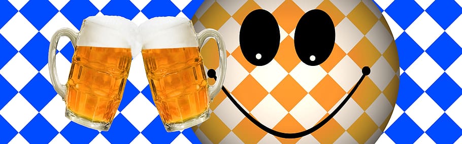 blue, white, diamonds, pattern, smiley, background, oktoberfest HD wallpaper