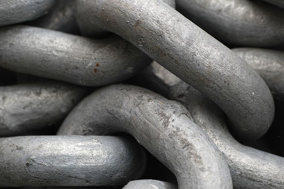 chain, metal, grey, macro, detail, close-up, pattern, horizontal HD wallpaper