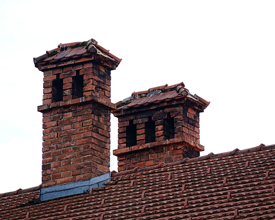 Hd Wallpaper Chimney Roof Brick Fireplace Architecture Home