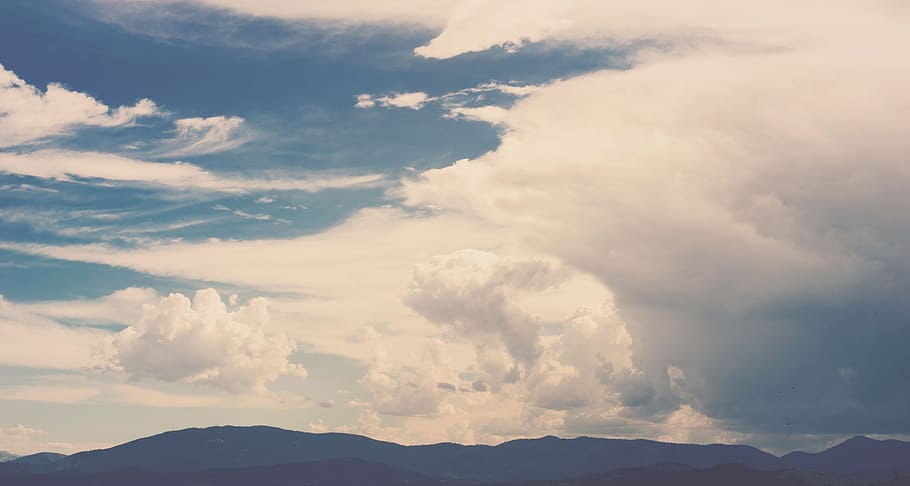 Sky, Clouds, Mountains, Landscape, nature, outdoors, cloud - Sky HD wallpaper