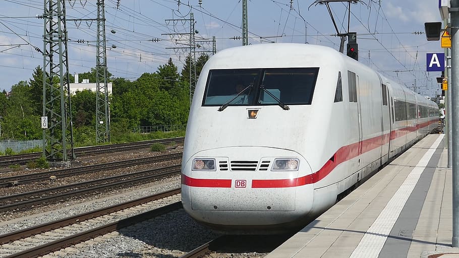 transport system, train, railway, rail transportation, track HD wallpaper
